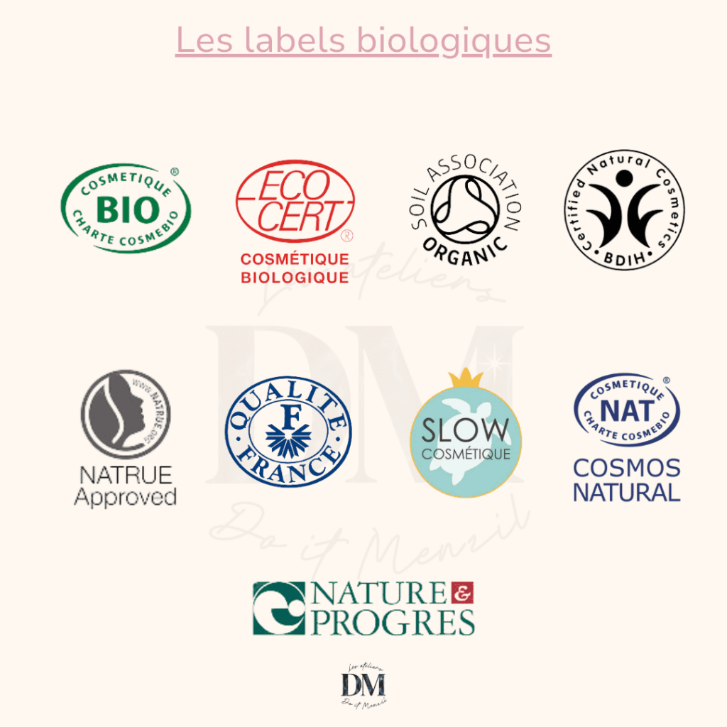 labels bio et naturels sans huiles minérales 