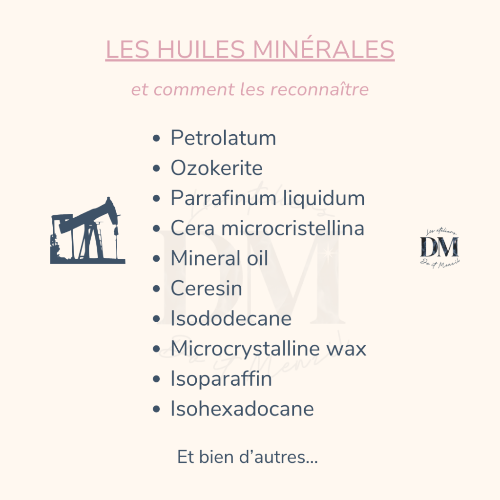 INCI des huiles minérales